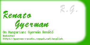 renato gyerman business card