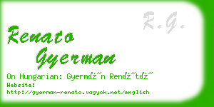 renato gyerman business card